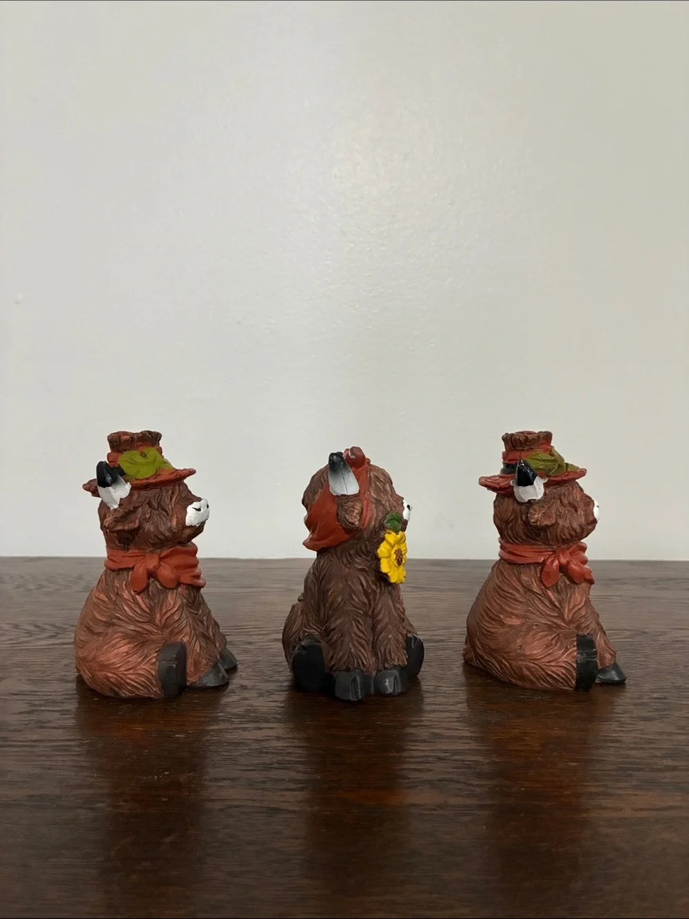 NWT- Set of 3- Fall Harvest- The rHighland Cow Figurines